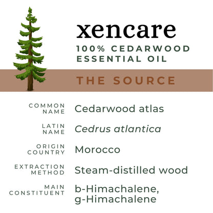 xencare Cedarwood USDA Organic Essential Oil | 100% Pure Natural Undiluted XenCare