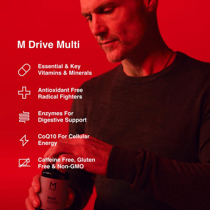 Mdrive Elite Multi - Natural Energy, Strength, Stress Relief, Lean Muscle, Immune Health Support from Zinc, Selenium, Manganese & Vitamin D, Enzymes for Digestive Support Mdrive buy supplements Au