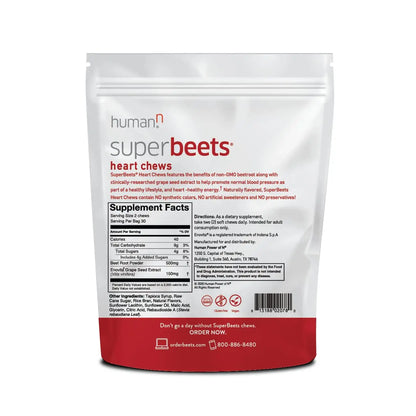 humanN SuperBeets Heart Chews & SuperBeets Black Cherry Powder humanN