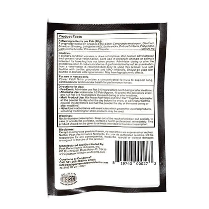 Peak Performance Nutrients Power Pak Nitro 90 Grams 1 Event Peak Performance Nutrients