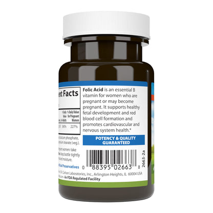 Carlson - Folic Acid, 800 mcg, Provides Important Prenatal Support, 300 tablets Carlson