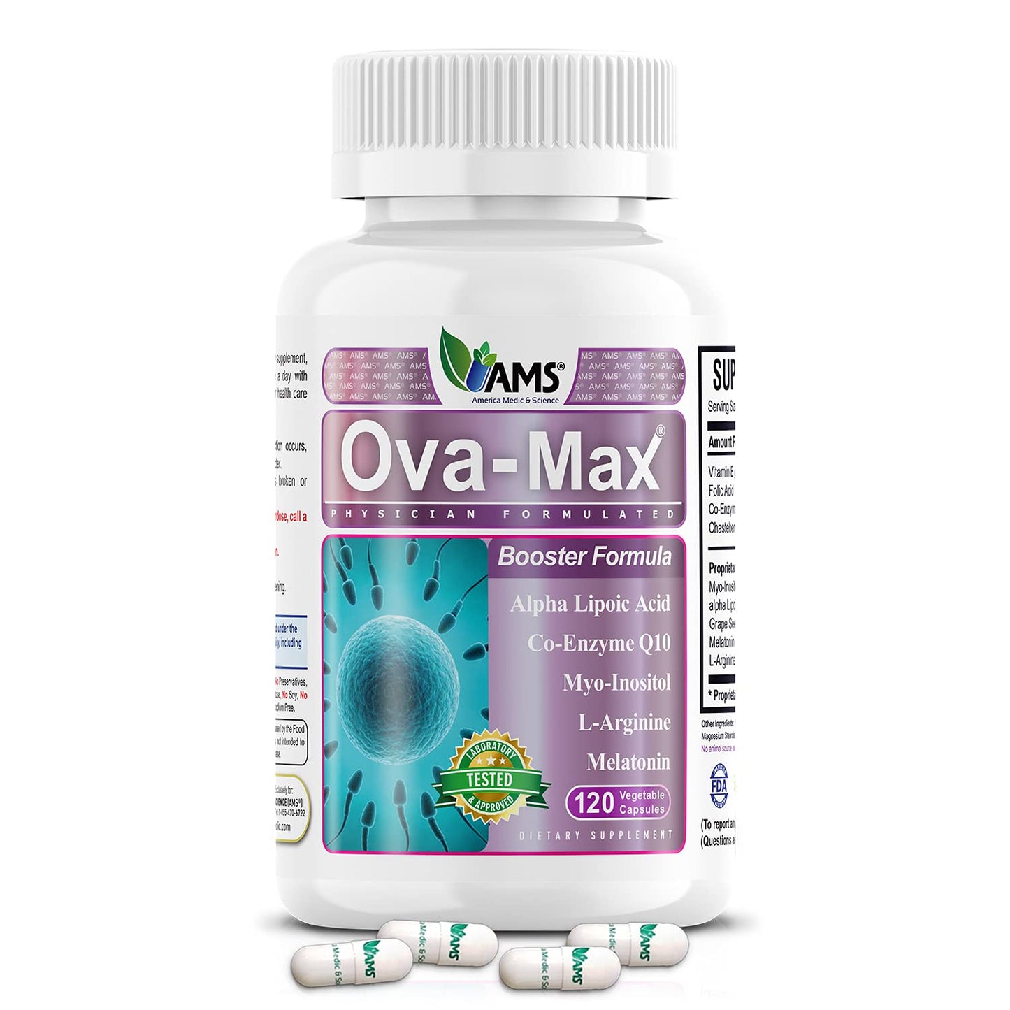 America Medic & Science OVA-Max Prenatal Vitamins for Women America Medic & Science