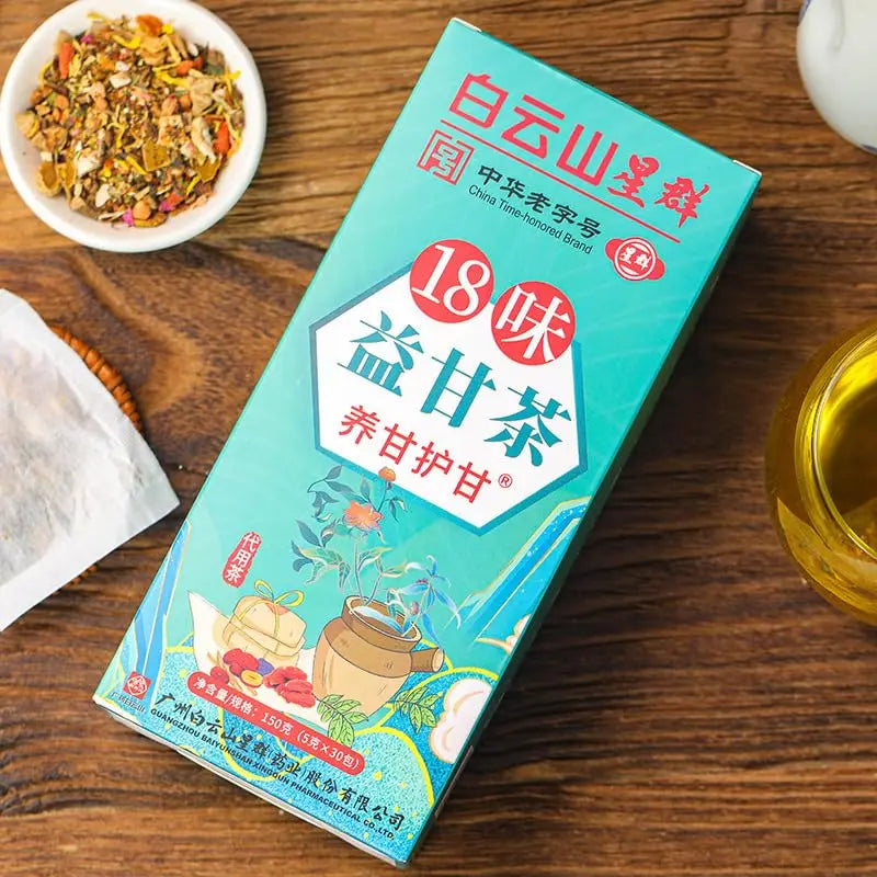 18 Flavors Liver Care Tea,Tea Extracted From 18 Kinds of Herbs Nourish The Liver and Protect HuaQing