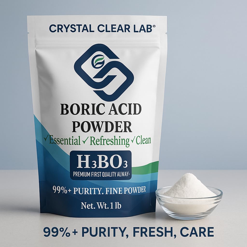 Crystal Clear Lab Boric Acid Powder | 99.9% Industrial Grade Pure Boric Powder CrystalClearlab Chlorine DioxideBuy Supplements Australia