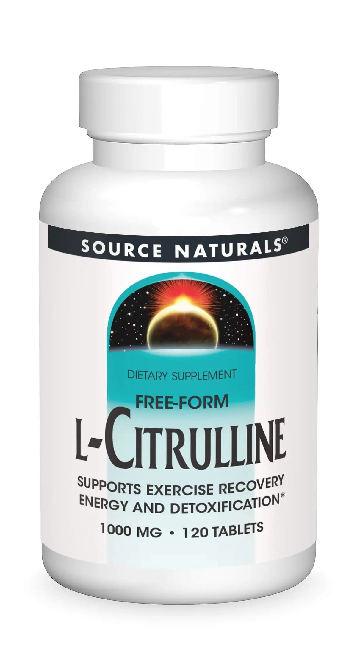 Source Naturals L-Citrulline 1000mg - Nitric Oxcide Booster - 120 Tablets Source Naturals