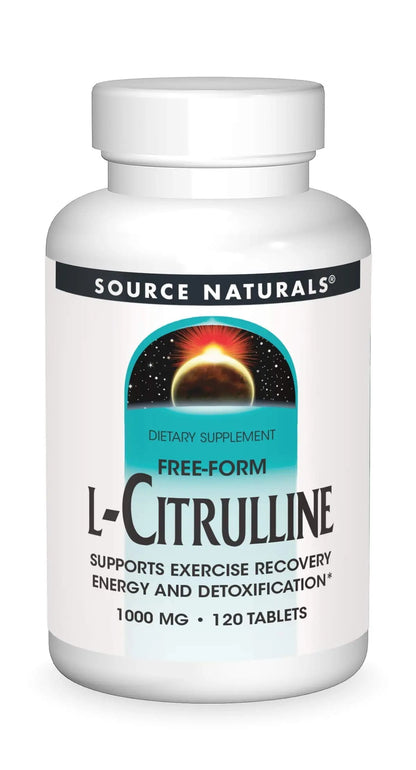 Source Naturals L-Citrulline 1000mg - Nitric Oxcide Booster - 120 Tablets Source Naturals