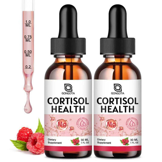 GONGOTA Cortisol Supplements for Women, Cortisol Detox Hormone Balance with Magnesium, Ashwagandha, L-theanine, Phosphatidylserine for cortisol Reducer, Calm, Mood Support - 1 Fl Oz (2 Pack) GONGOTABuy Supplements Australia