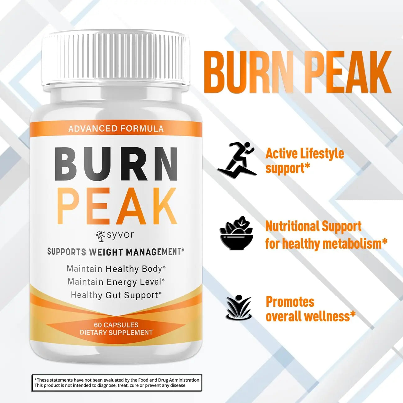 (5 Pack) Burn Peak Capsules, Official Burnpeak Pink Salt Pills with All Natural Ingredients, Advanced Health and Wellness Supplement with Premium Vitamins for Active Lifestyle Support (300 Capsules) Syvor buy supplements Au