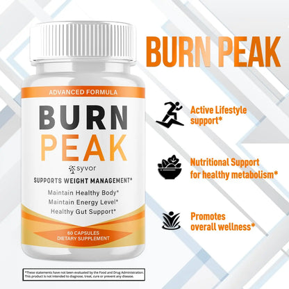 (5 Pack) Burn Peak Capsules, Official Burnpeak Pink Salt Pills with All Natural Ingredients, Advanced Health and Wellness Supplement with Premium Vitamins for Active Lifestyle Support (300 Capsules) Syvor buy supplements Au