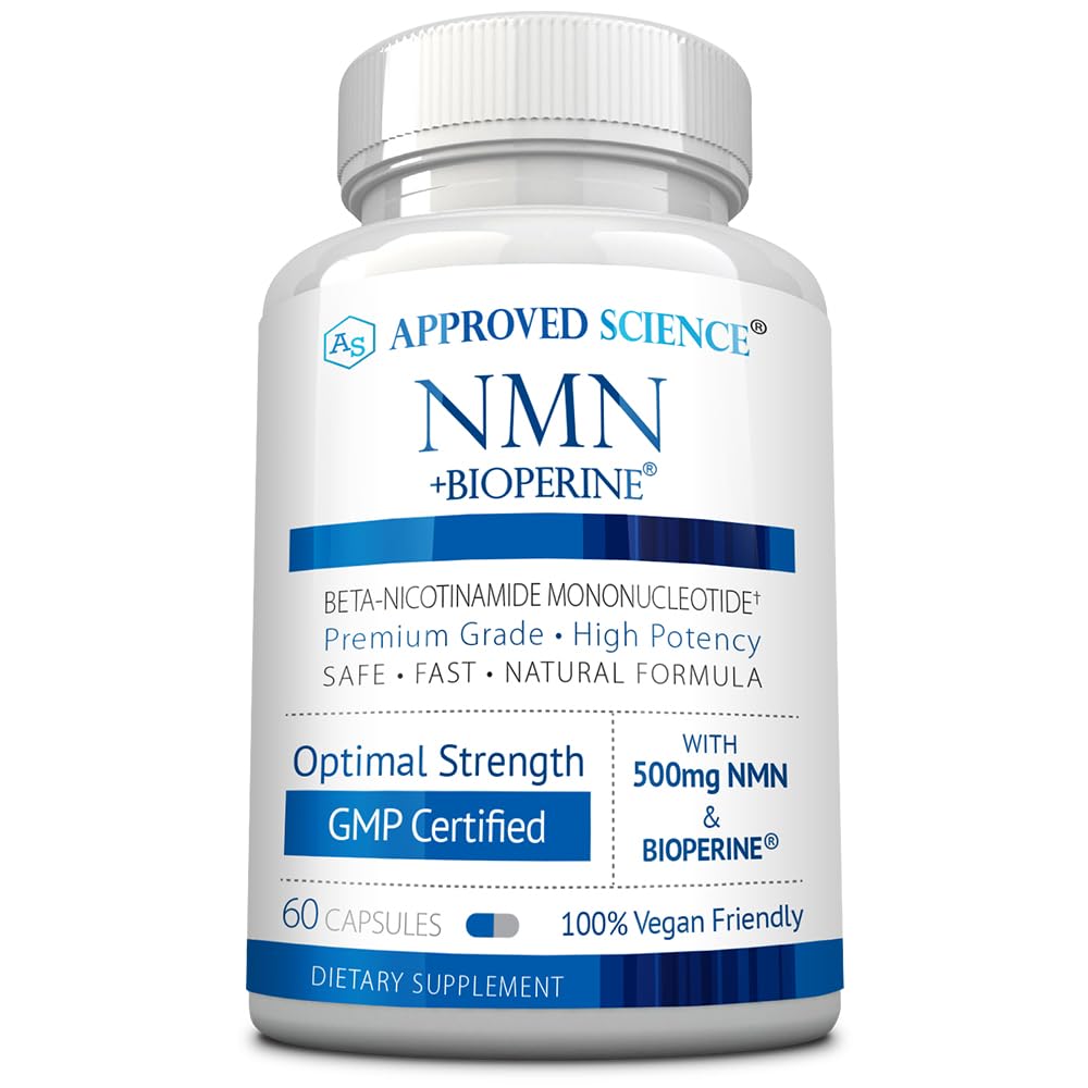 Approved Science NMN - 500mg Stable NMN - Cellular Energy, Healthy Aging - Pack of 1 - Made in USA - Vegan Approved ScienceBuy Supplements Australia