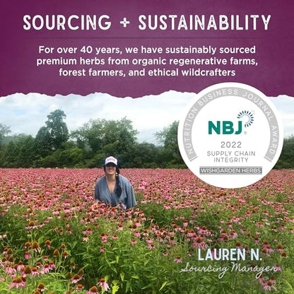 WishGarden Herbs Hot Flash Mitigating Tonic - Natural Herbal Hot Flash Relief & Night Sweats Supplement WishGarden