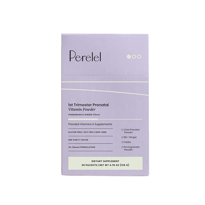 Perelel 1st Trimester Prenatal Multivitamin Powder - Daily No-Nausea Formula Perelel
