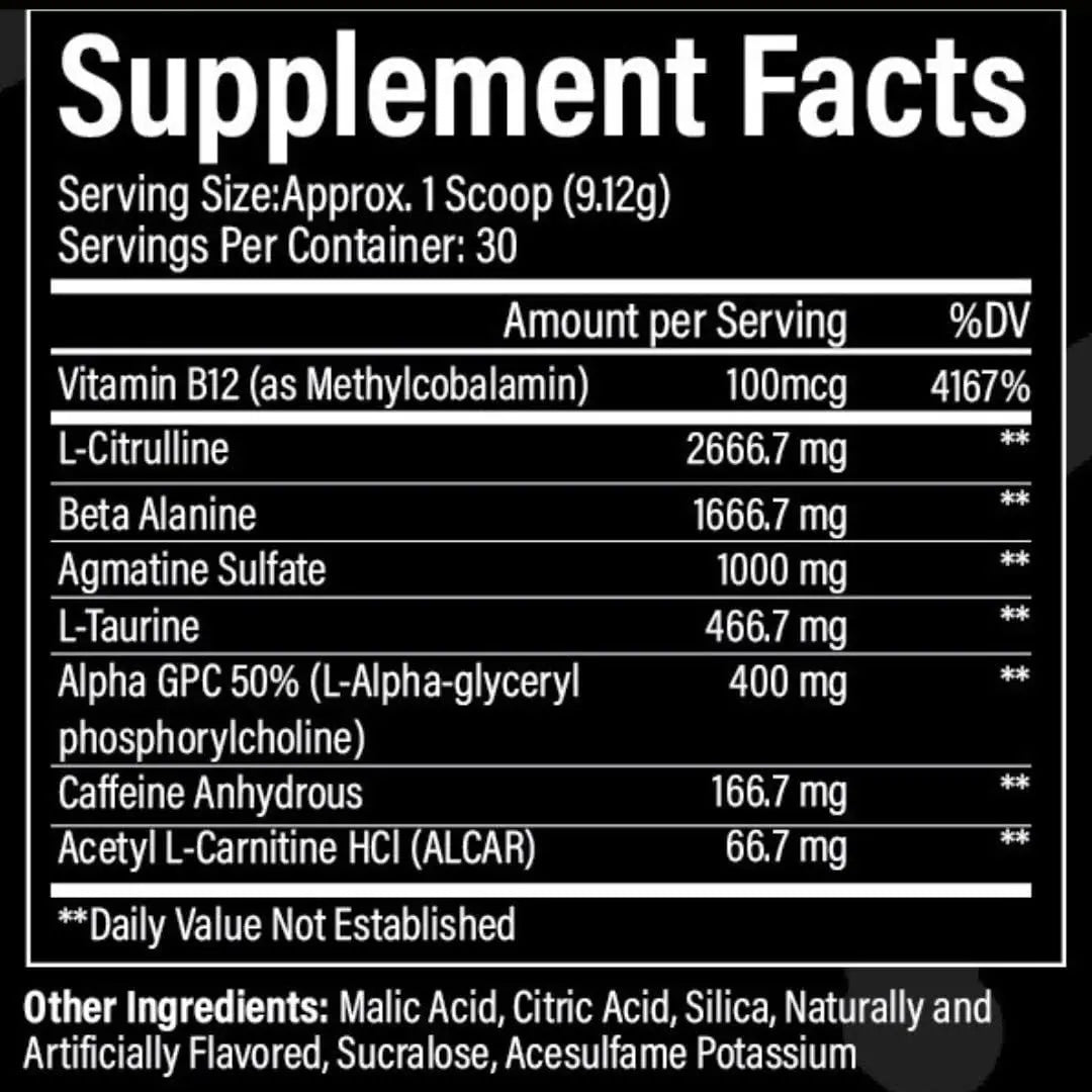 Smyle USA Pre-Workout Powder Lemon Lime - Pre Workout Energy with 400mg Alpha Smyle Supplements