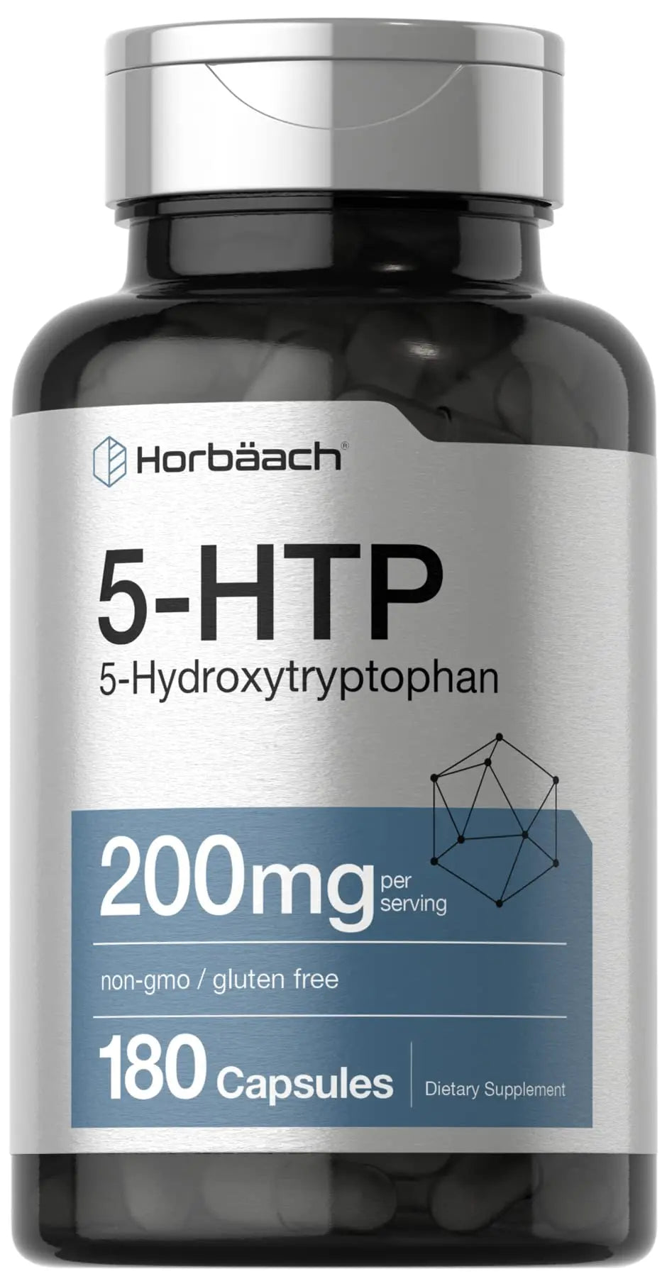 5HTP 200mg Capsules | 180 Capsules | Griffonia Simplicifolia | 5HTP Extra Strength Supple Horbäach
