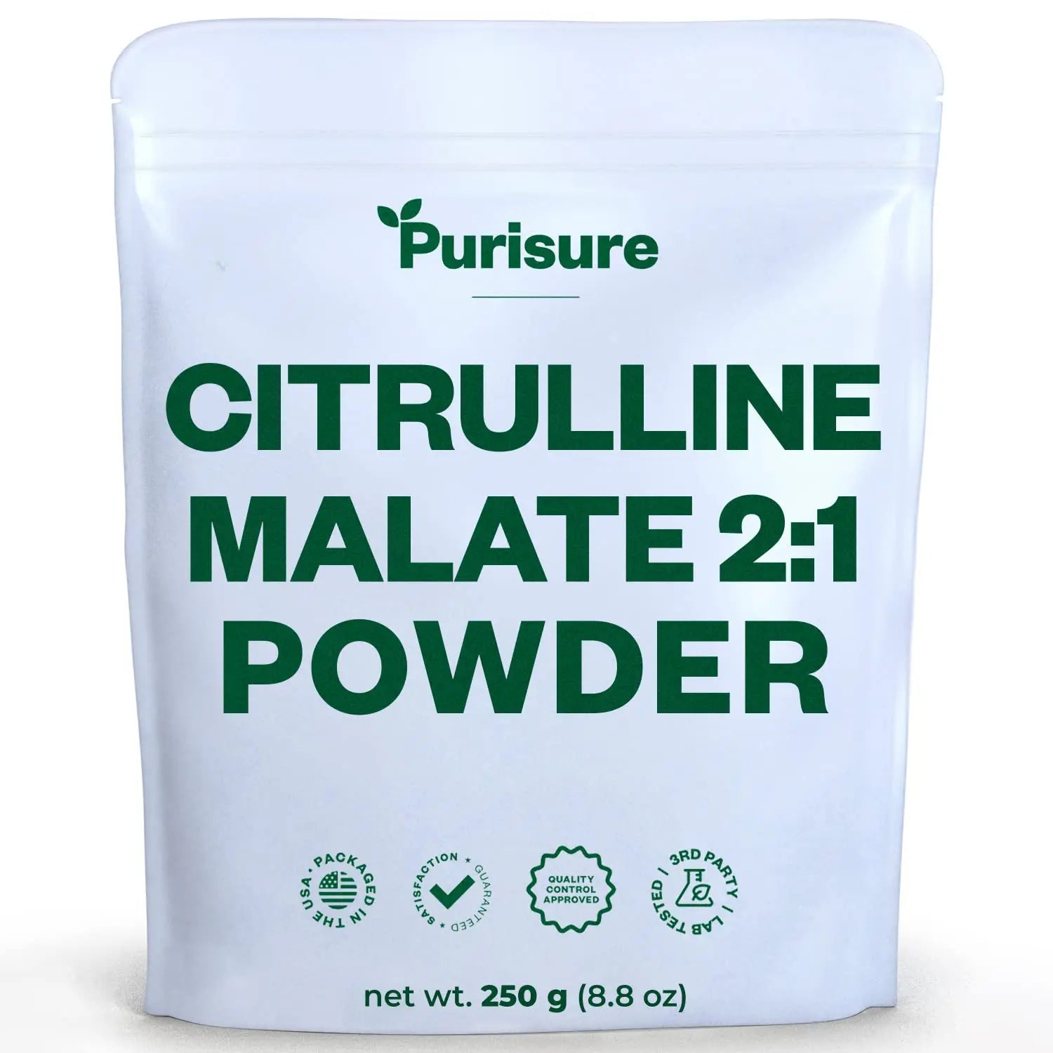 Purisure L-Ctrulline Powder 250g, Premium Citrulline 2:1 Malate Supplement for Strength Purisure