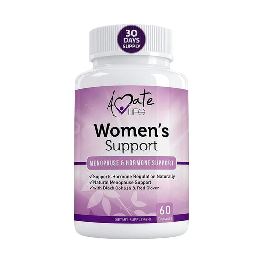 Women’s Support Supplement- Natural Hormone Regulation- Menopause Support Supplement- Estrogen Rich Amate Life
