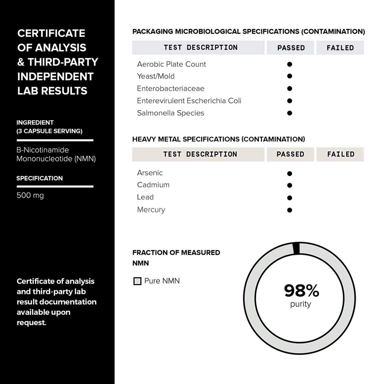 1500mg NMN Supplement with Resveratrol – High Potency Nicotinamide Mononucleotide 500mg with Trimethylglycine, Quercetin, Resveratrol & Apigenin – Pure NMN Capsules – Third-Party Tested – 30 Servings ToniiqBuy Supplements Australia