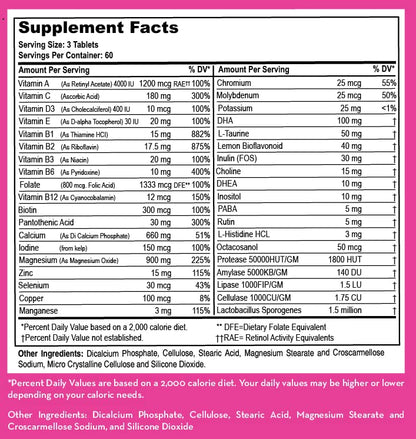 LifeSourceVitamins Pre-Natal Multi-Vitamins and Minerals with DHA - Mom and Baby Health LifeSourceVitamins
