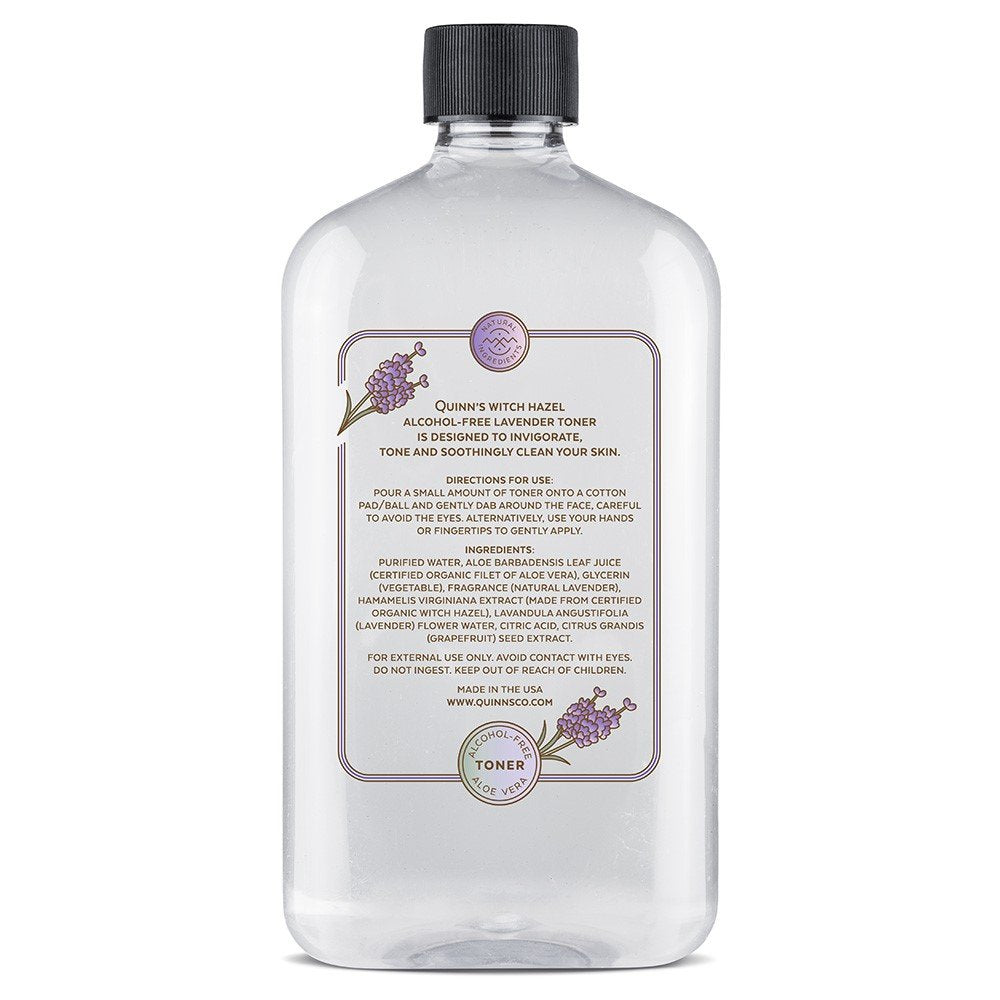 Quinn’s Alcohol Free Witch Hazel with Aloe Vera 16 Ounce (Lavender) Quinn's buy supplements Au