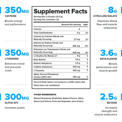 LEGION Pulse Pre Workout Supplement - All Natural Nitric Oxide Preworkout Drink to Boost LEGION