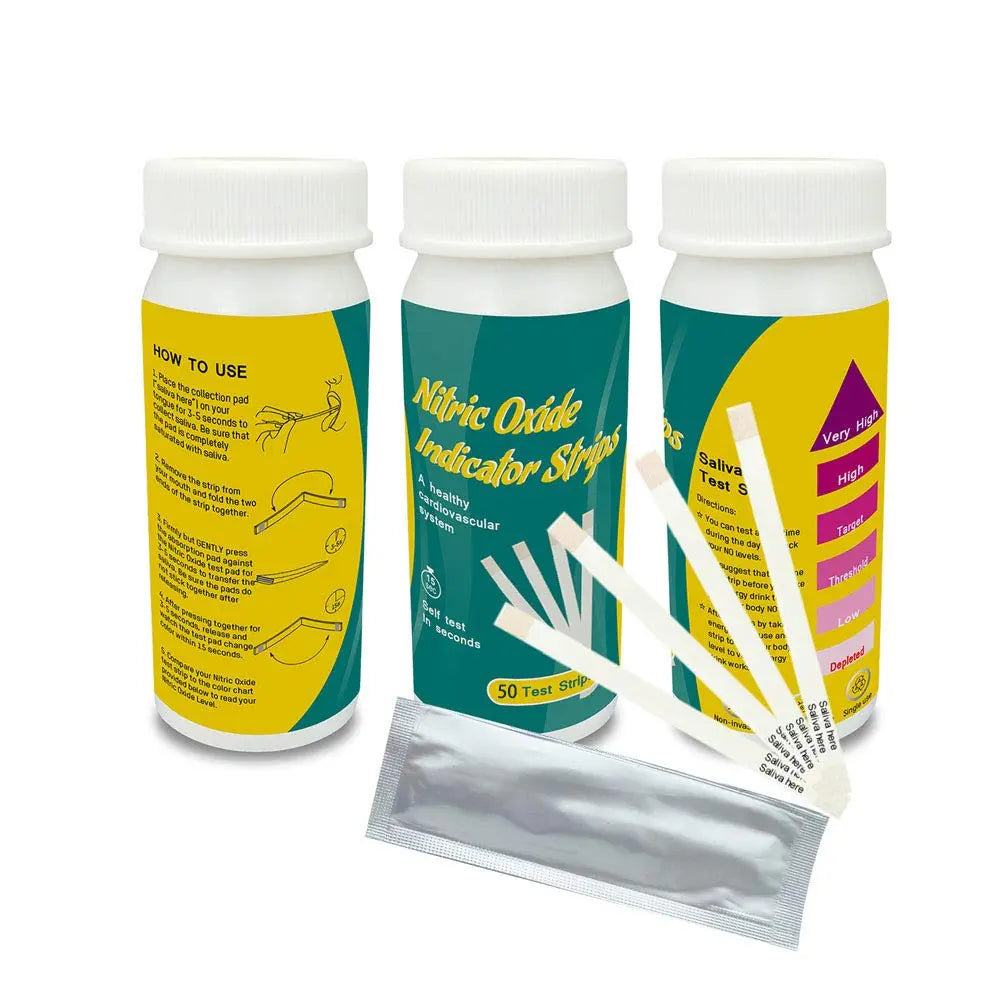Nitric Oxide Test Strips [50strips]- Nitric Oxide Indicator Strips Work by Measuring The TONNYLAB