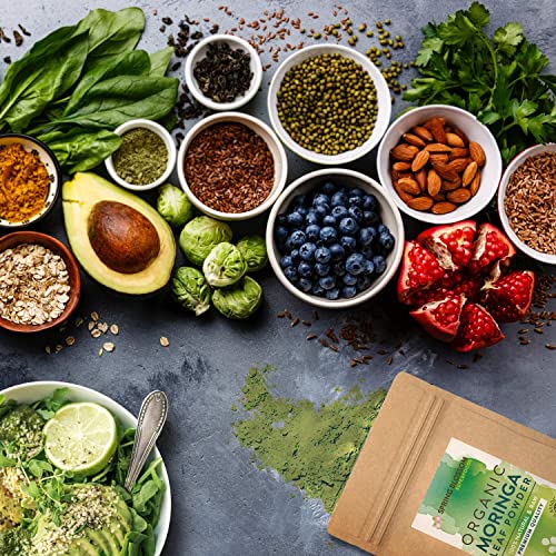 1KG Moringa Superleaf Powder Oleifera 100% Organic Raw Premium Quality Non-GMO Spring Blossom