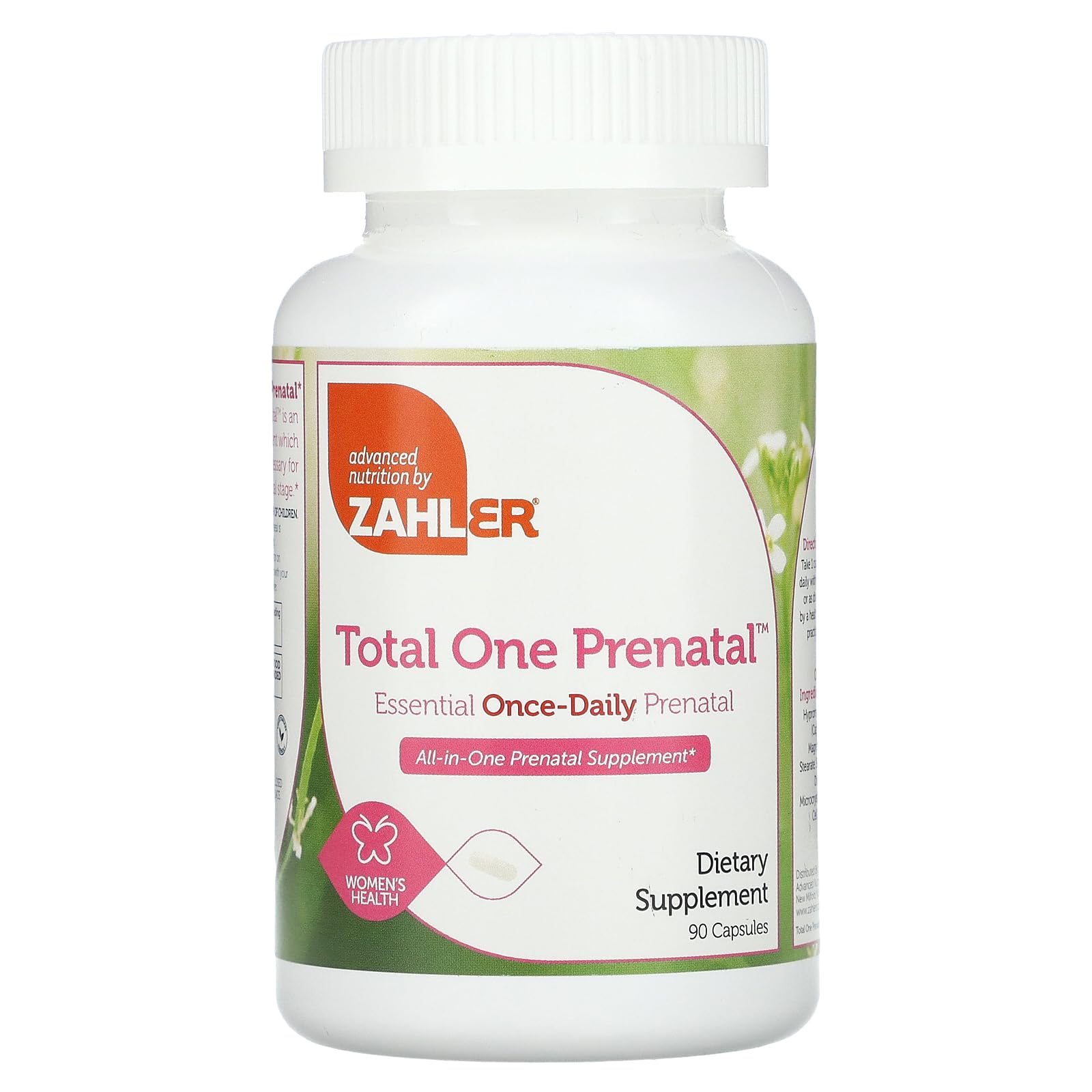 Zahler Total One Prenatal, Essential Once-Daily Prenatal, 90 Capsules Zahlers