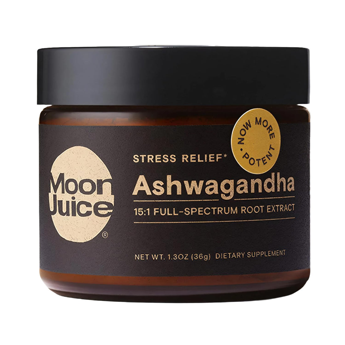 Moon Juice Organic Ashwagandha Supplement - Ashwagandha KSM-66 Root Powder Extract (15:1 Full-Spectrum) for Stress, Focus & Mood - Vegan, Non-GMO, Gluten-Free - 1.3 oz, 72 Servings Moon JuiceBuy Supplements Australia