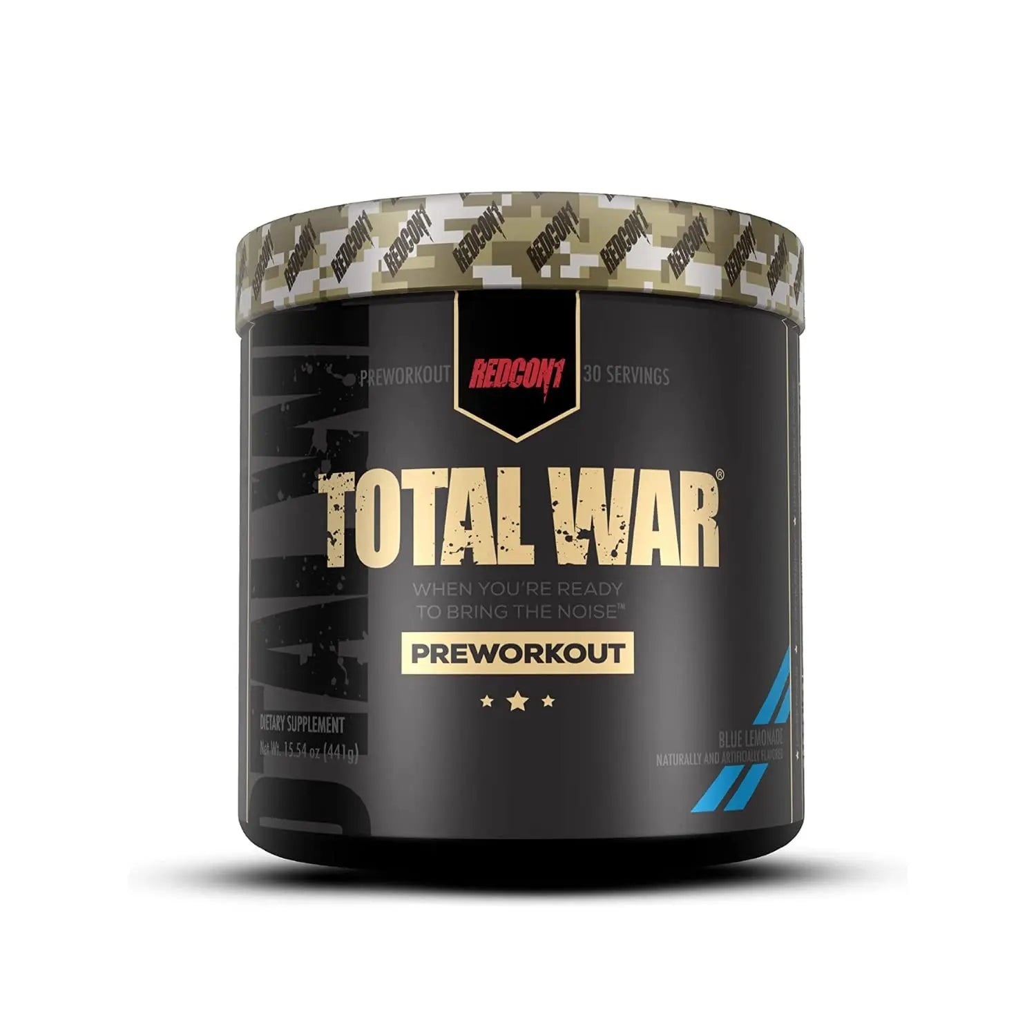 REDCON1 Total War Preworkout (Blue Lemonade) & Big Noise Non-Stim Preworkout Powder REDCON1