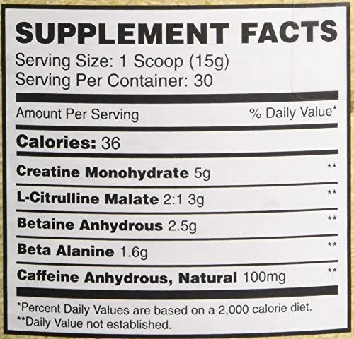 Propello Life Pre-Workout Drink Mix, West Coast Citrus, 450g Propello Life