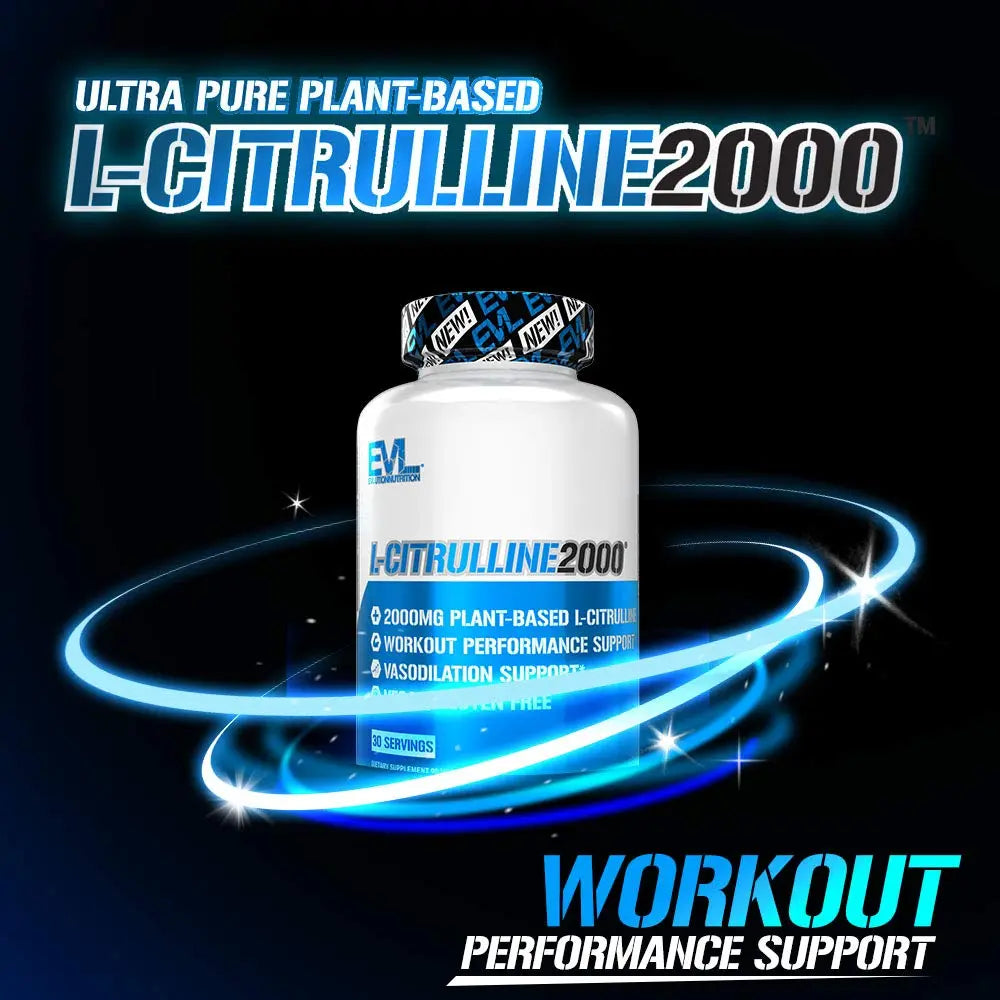 Evlution L-Citrulline2000 Nitric Oxide Supplement for Men Nutrition High Strength L Citrullin Evlution