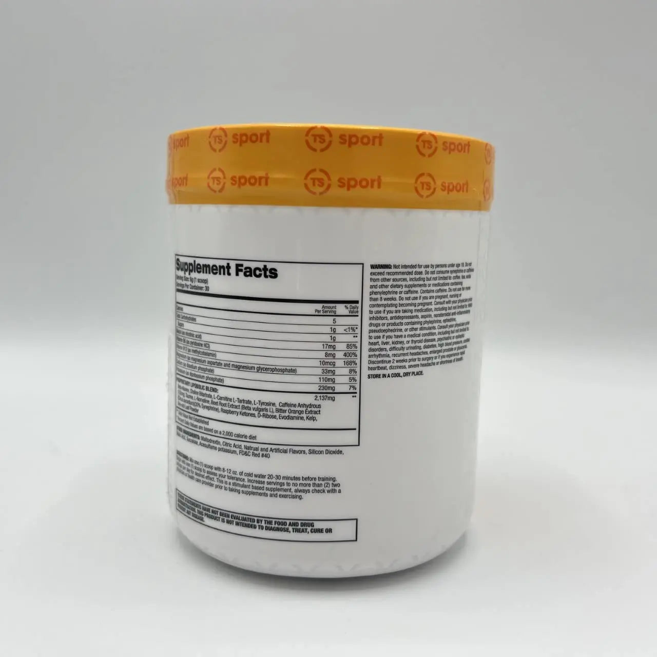 Top Secret Nutrition Cardio Igniter Pre-Workout Supplement with Beta-Alanine, L-Carnitine Top Secret Nutrition