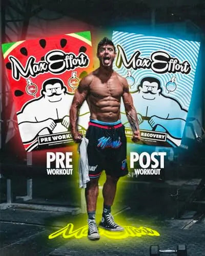 MAX EFFORT Muscle - Pre Workout Supplement, Energy and Focus, Insane Muscle Pump MAX EFFORT