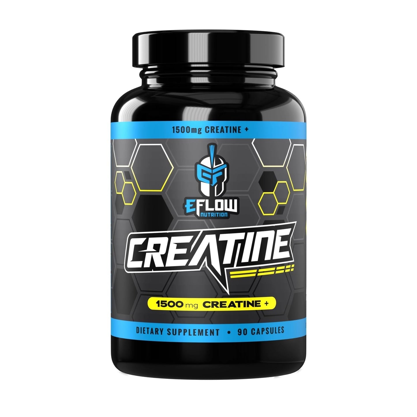 eFlow Creatine Capsules, HCL Creatine Pills - Creatine Supplement for Men & Women, Muscle Builder, Endurance, Strength, with AstraGin and Senactiv (1500mg, 90 Capsules) eFlow NutritionBuy Supplements Australia