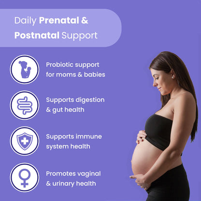 Prenatal Probiotics for Women | 30 Billion CFU, 17 Strains + Organic Prebiotics Mother's Promise