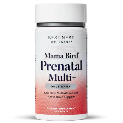 Best Nest Wellness Mama Bird Prenatal Vitamin, Methylated Prenatal Vitamins Best Nest Wellness