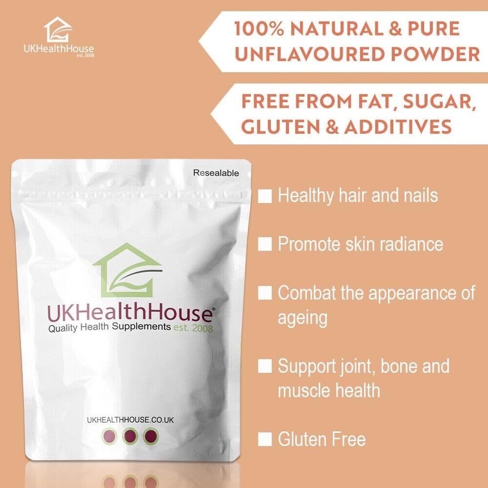 100g UKHealthHouse Collagen Powder, Bovine Collagen Peptides Powder - Collagen Supplements UKHealthHouse