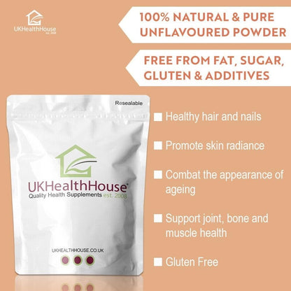 100g UKHealthHouse Collagen Powder, Bovine Collagen Peptides Powder - Collagen Supplements UKHealthHouse