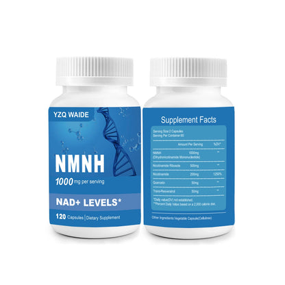 YZQ WAIDE NMNH (Dihydronicotinamide Mononucleotide), 1000mg NMNH Supplement to Boost NAD+ Levels Resveratrol Supplement with Quercetin for Energy, Aging, Non-GMO, Gluten Free, 120 Capsules YZQ WAIDEBuy Supplements Australia