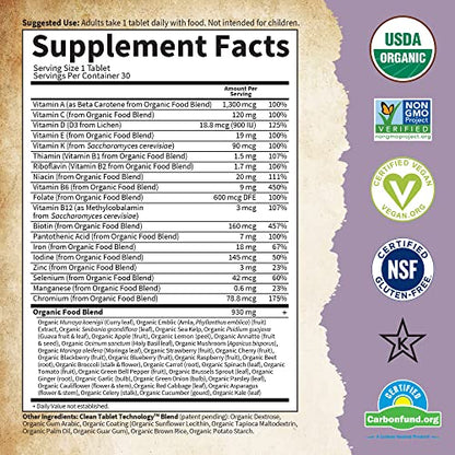 Garden of Life Organics Prenatal Vitamin: Folate for Energy & Healthy Fetal Development Garden of Life