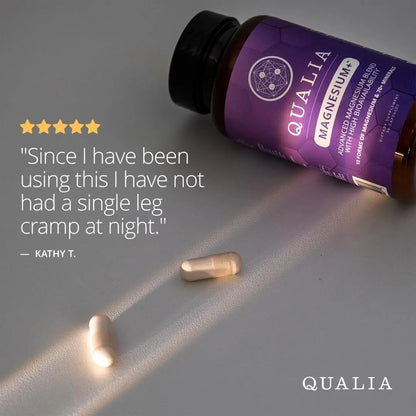 Qualia Magnesium+ | Doctor-Formulated. Premium Formula | High Bioavailability | 10 Forms of Magnesium & 70+ Minerals | Relaxed Mood, restful Sleep QUALIA LIFE SCIENCES