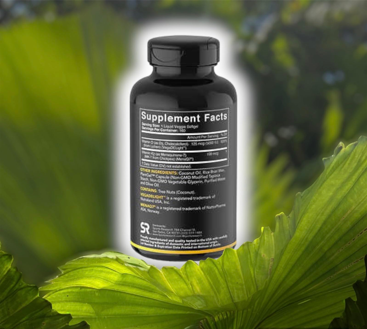 (Pack of 1) 160 Vegan Certified, Non GMO Liquid Softgels rozzunSports Research Vitamin Rozzun Creative Vision