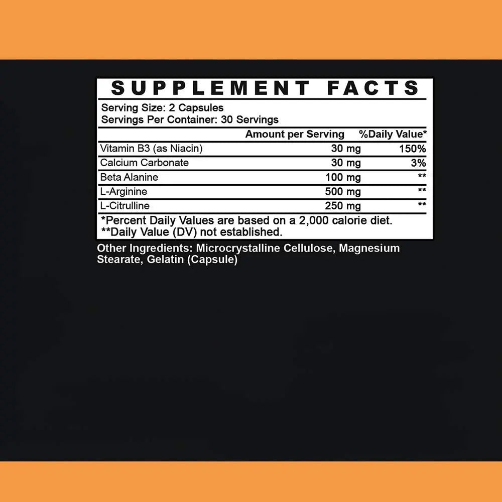 Angry Supplements Monster Girl N.O. Women’s Nitric Oxide Booster Capsules, Boost Energy Angry Supplements