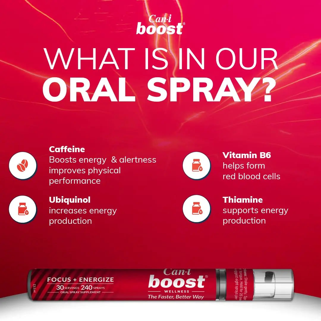 Brain Supplement Booster for Focus & Attention Fast-Acting Oral Spray, Energy for Kids Cani Brands Feel Amazing