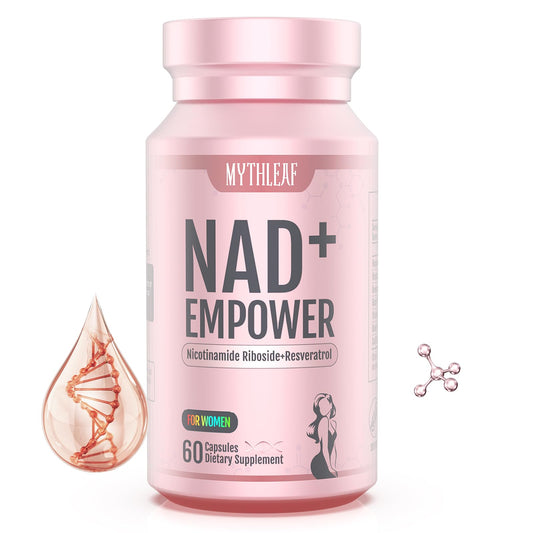 MythLeaf Exclusive NAD+ Supplement for Women,NMN Alternative with Resveratrol, CoQ10,Black Cohosh, Vitamin E for Cellular Health,Enhance Energy, Balance Mood, 60 Capsules,30 Day Supply MythLeafBuy Supplements Australia