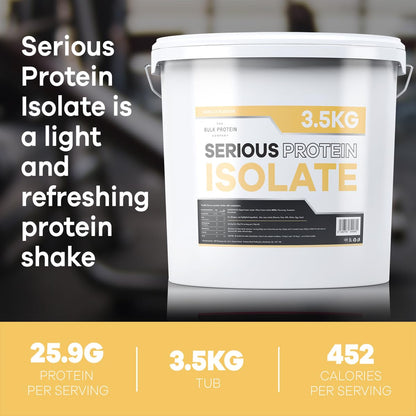 The Bulk Protein Company, Serious Protein Isolate – 3.5kg – Whey Protein Iso The Bulk Protein Company