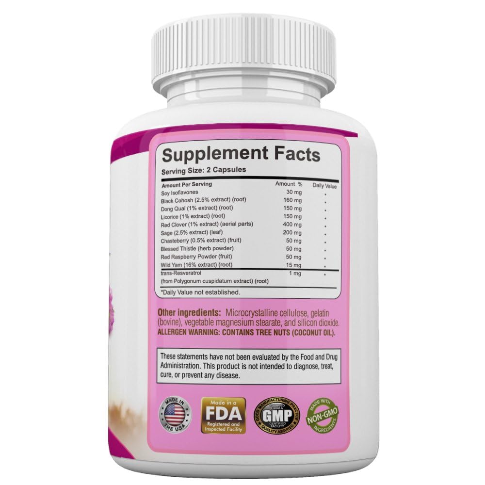 Menopause Relief Support For Hot Flashes Nights Sweats Hormonal Balance Support Supplement Botanica Research