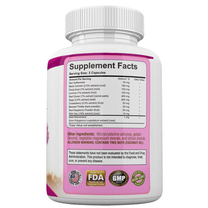 Menopause Relief Support For Hot Flashes Nights Sweats Hormonal Balance Support Supplement Botanica Research