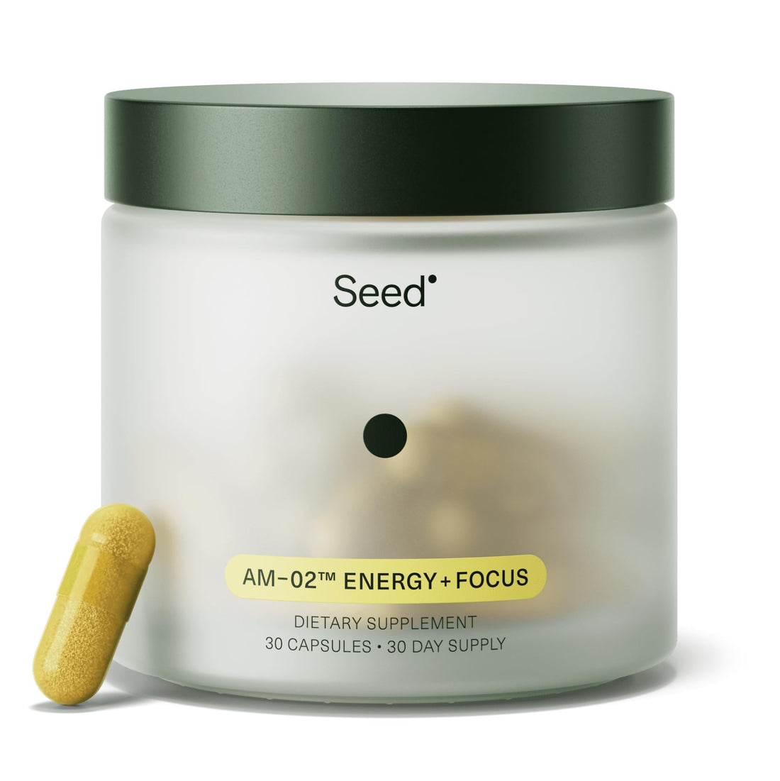 Seed AM-02 Energy + Focus - Daily Nootropic Supplement for Women & Men - Fast-Acting & Sustained Energy for Up to 6 Hours - Caffeine-Free Vegan & Shelf-Stable - 30 Capsules (30-Day Supply) Visit the Seed StoreBuy Supplements Australia