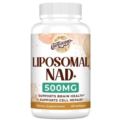 Caenciennes Liposomal NAD+ 500 MG Supplement, True NAD Plus Supplement, Superior Absorption, Boost NAD+ More Efficient Than Nicotinamide Riboside for Cellular Energy, Healthy Aging, 60 Serving CaenciennesBuy Supplements Australia
